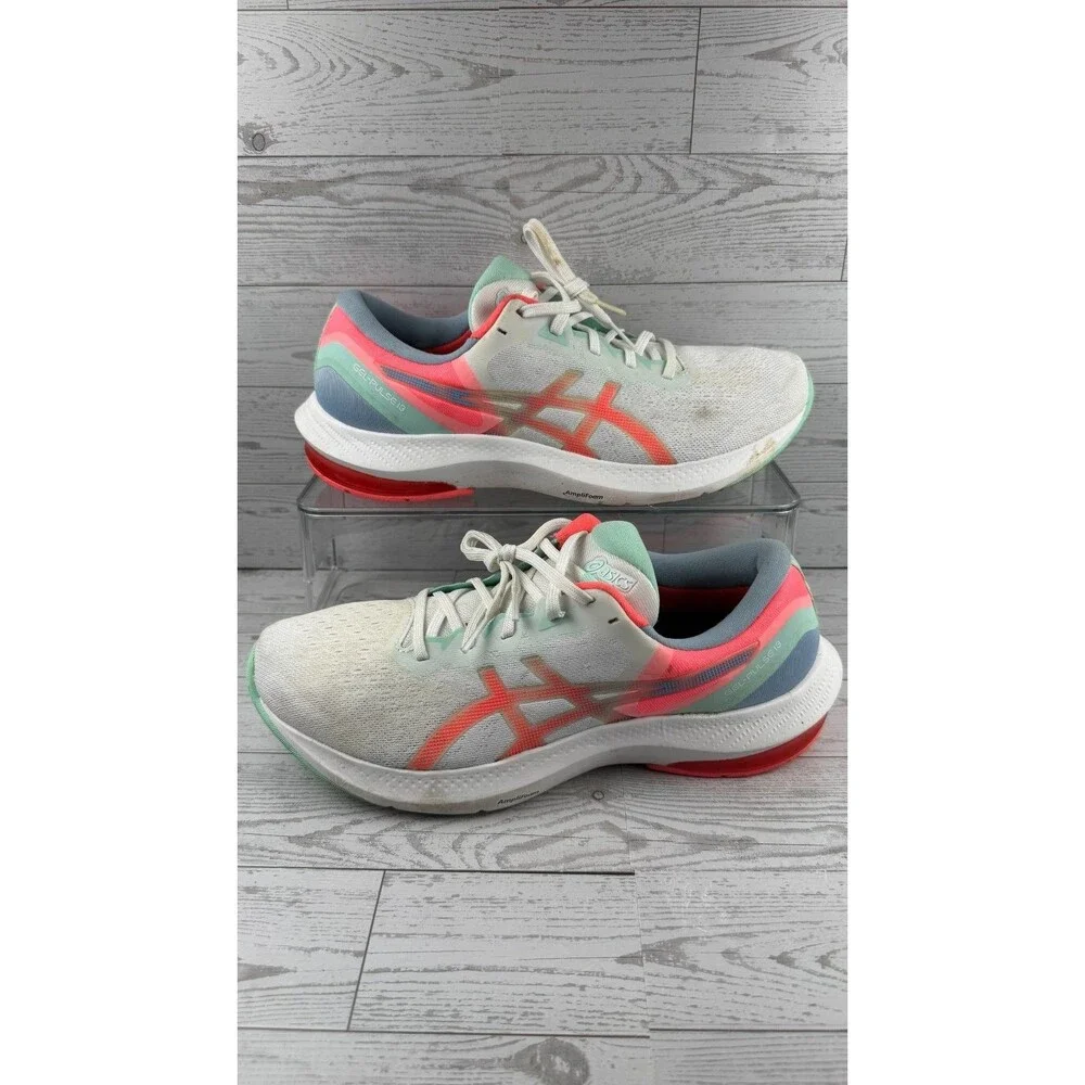 Asics Gel-Pulse 13 1012B035 White 11B Women's Synthetic Upper Running Shoes #927